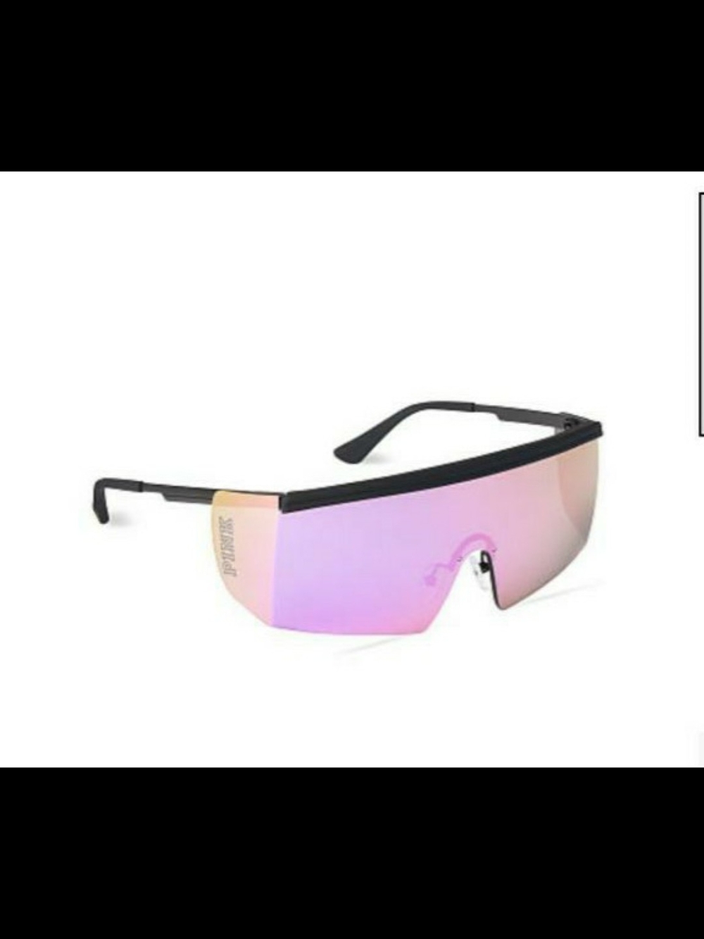 Pink Wraparound Shield  Sunglasses for women